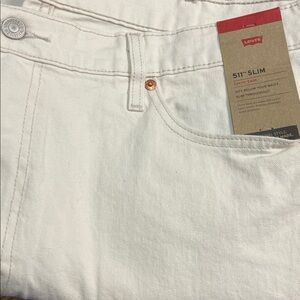 Levi's 511 Slim Fit Jeans in Crisp White 40 x 32